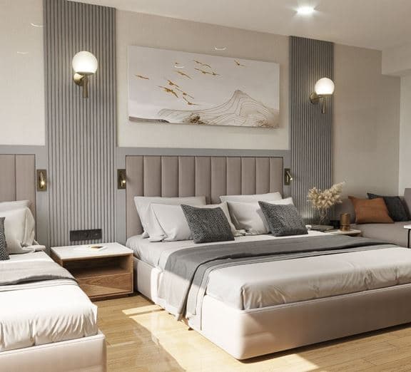 SUPERIOR QUAD STANDARD ROOM Camerele