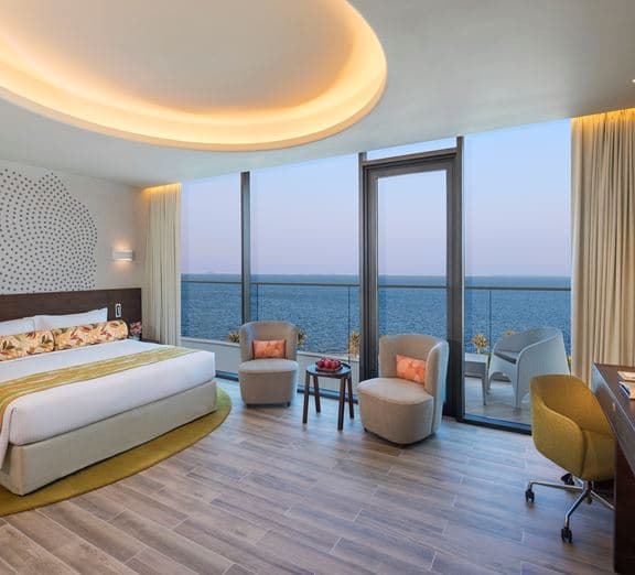 Deluxe Room with Balcony, Partial Palm Sea View Camerele