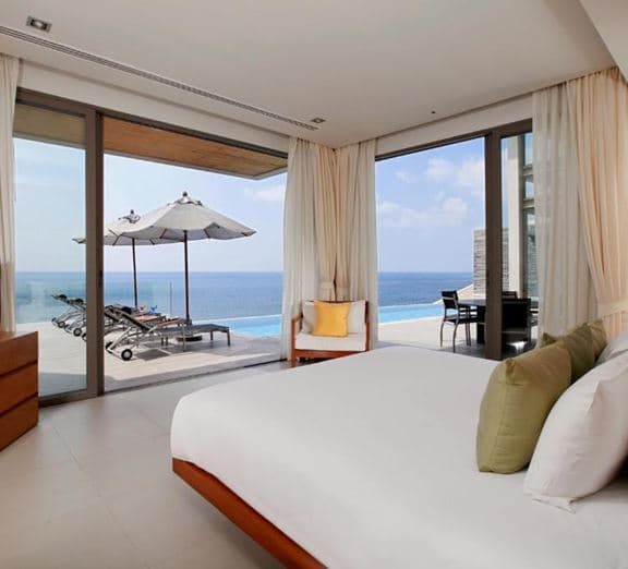 2 BEDROOM OCEAN FRONT POOL VILLA Camerele