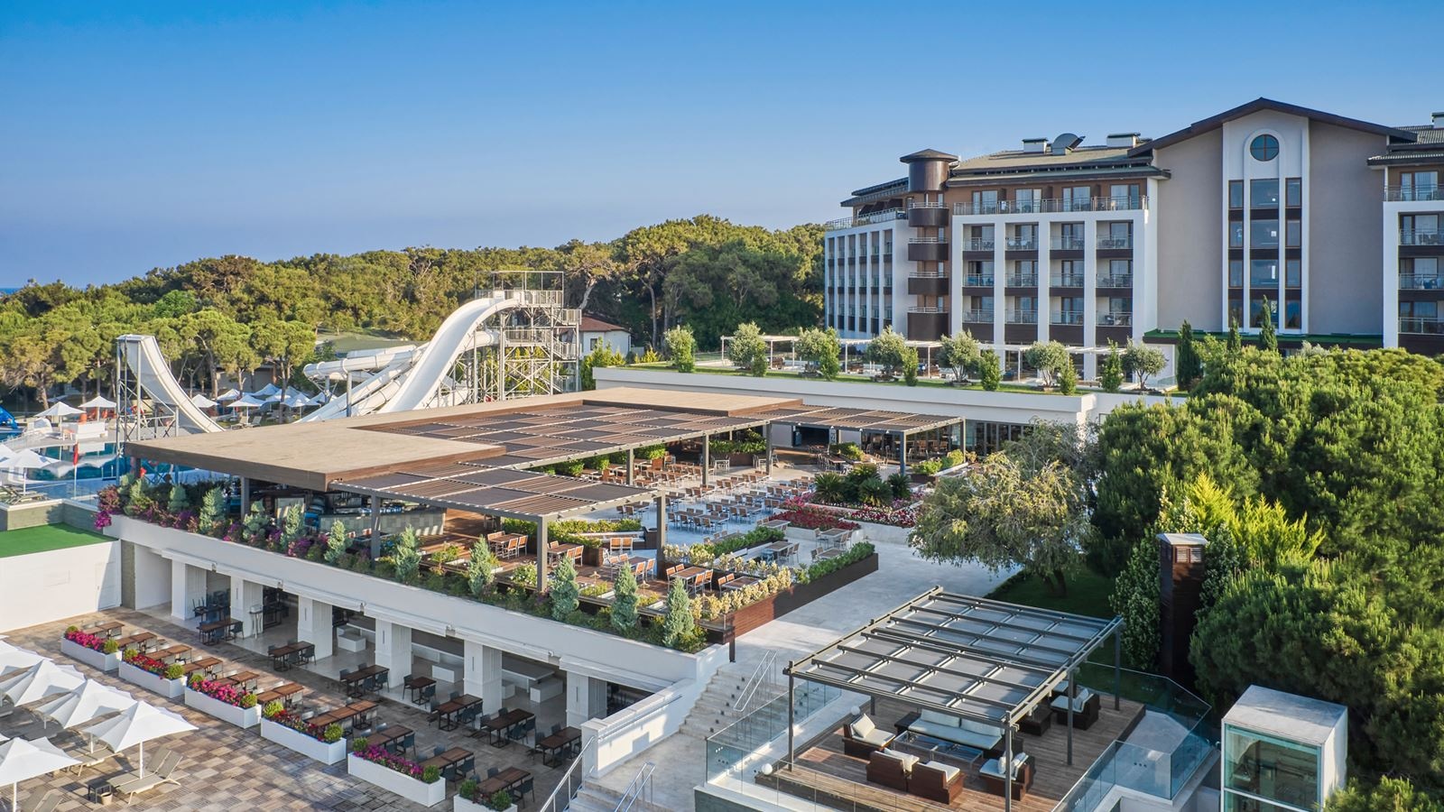 Piscină și vedere la mare – VOYAGE SORGUN, Antalya